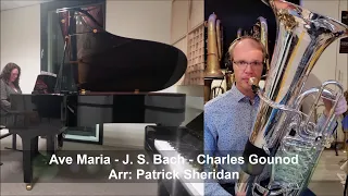 Ave Maria - J.S. Bach - Charles Gounod - Tuba and Piano - Daniel Ridder and Isabelle Roelofs