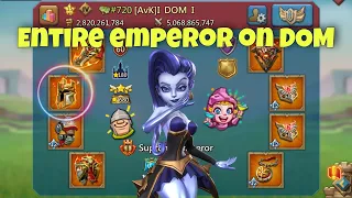 Lords Mobile - Let's win emperor war! Piloting DOM