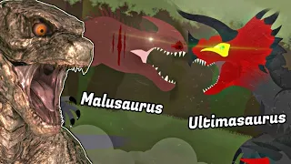 Godzilla Reacts To Ultimasaurus vs Malusaurus