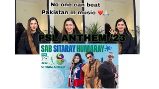 Indian Reaction On PSL Official Anthem 2023 | Asim Azhar|Shae Gill| Sab Sitaray Humaray| Sidhu vlogs