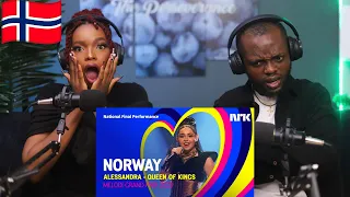 LETS REACT TO NORWAY'S 🇳🇴 SONG FOR EUROVISION 2023 - ALESSANDRA "QUEEN OF KINGS"
