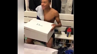 Thiago Silva brought TEAMMATE Mbappe a early birthday gift!!