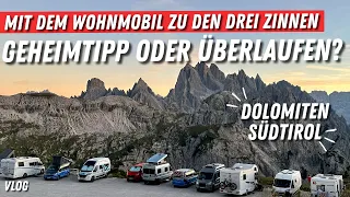 Geheimtipp Dolomiten oder Massentourismus❓Drei Zinnen Stellplatz auf 2300m ➡️Anfahrt mit Wohnmobil