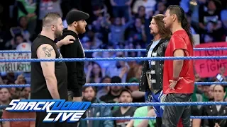 Shinsuke Nakamura is confronted by Kevin Owens & Sami Zayn: SmackDown LIVE, Jan. 30, 2018