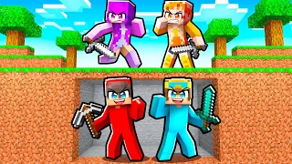 GIRL HUNTERS vs BOY SPEEDRUNNERS in Minecraft!