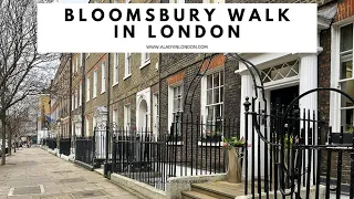 BLOOMSBURY WALK IN LONDON | Russell Square | British Museum | Bedford Square | Store Street | Shops