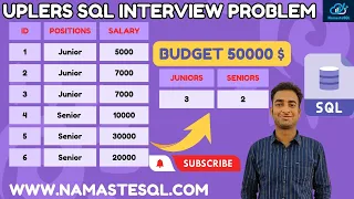 Uplers SQL Interview Problem (Senior Data Analyst) | Includes 4 Test Cases