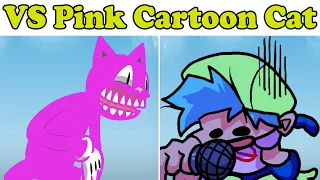 Friday Night Funkin' VS Pink Cartoon Cat (FNF MOD)
