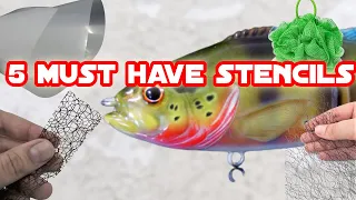 5 stencils every beginner should have for lure painting