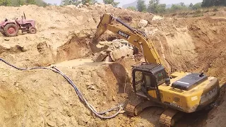 JCB crane se khada kholne ka kam chalu hai | @amantractor