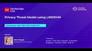 Privacy Threat Model Using LINDDUN by Kim Wuyts