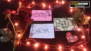 Happy Birthday Faria - HBD Faria- Best Birthday Status