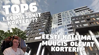 TOP 6 Eesti Kõige Kallimat Müügis Olevat KORTERIT!