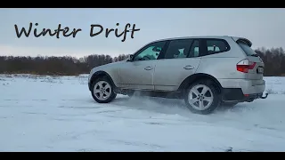 BMW X3 SNOW DRIFTING!!! 3.0d X-Drive