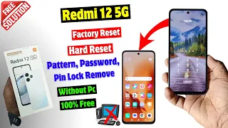 Redmi 12 5g Factory Reset | Redmi 12 Hard Reset & Removing Password, Pattern Lock