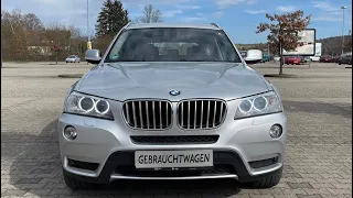 Осмотр BMW X3 35D Xdrive с Dead-Up и камерой 360 из Германии