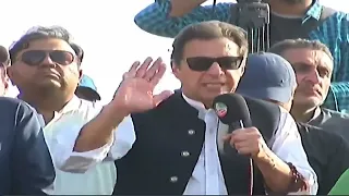 Gujranwala  Chairman PTI Imran Khan Speech at Pindi Bypass on Haqeeqi Azadi March Day 6@Channel6