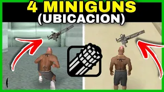 ✔️Donde está la MINIGUN (ubicación) GTA San Andreas - Conseguir MINIGUN con munición Infinita