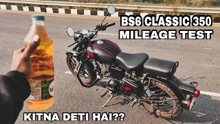 BS6 Royal Enfield Classic 350 Mileage Test || Actual Me Kitna Deti hai??