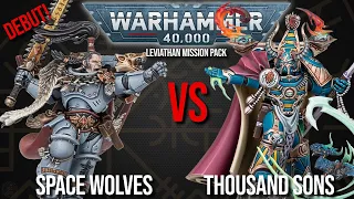 DEBUT! Space Wolves Vs Thousand Sons - Warhammer 40k 10th Edition!