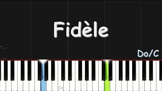 Moise Mbiye - FIDÈLE | EASY PIANO TUTORIAL BY Extreme Midi