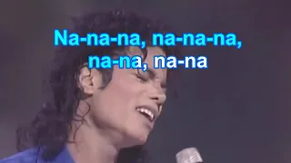 MAN IN THE MIRROR LIVE KARAOKE MICHAEL JACKSON