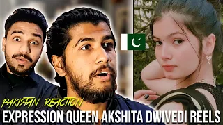 Pakistani Reacts To Expression Queen Akshita Dwivedi Reels | Hashmi Reaction