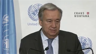 No agreement on Cyprus announced António Guterres in Crans Montana (Switzerland)