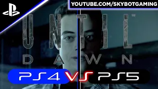 PS4 Vs PS5  Until Dawn [Is Until Dawn better on the PlayStation 5 or on the PlayStation 4]