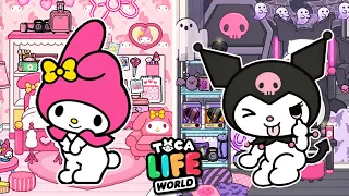 QUARTO da MY MELODY vs QUARTO da KUROMI (Toca Life World) ‹ Luli Rarity ›