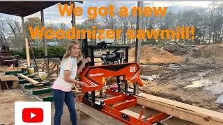 We got a new WOODMIZER sawmill!!!