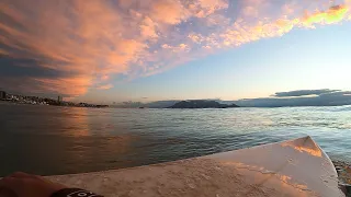 BEAUTIFUL SUNSET SURF - GoPro RAW POV