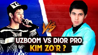 UZBOOM RAP VS DIOR PRO KIM ZO`R? // TAQQOSLAYMIZ!