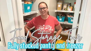 FOOD STORAGE TOUR | Fully stocked pantry/freezer | May 2023