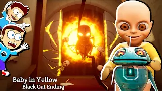 Baby in Yellow Black Cat Ending | Shiva and Kanzo Gameplay