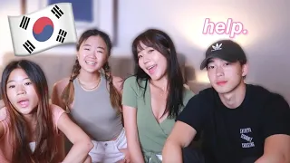 SPEAKING ONLY KOREAN TO OUR CHINESE FRIEND FOR 24 HOURS!! (so frustrating)