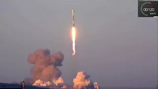 Falcon 9 с десятью спутниками стартовал с космодрома Ванденберг