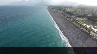 Konyaaltı Plajı -  Antalya Drone Çekimi 4K ( Konyaaltı Beach )
