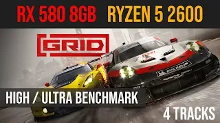 Grid 2019 | RX 580 + Ryzen 5 2600 | High | Ultra benchmark