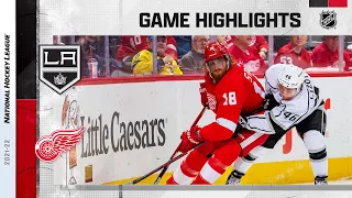 Kings @ Red Wings 2/2/22 l NHL Highlights