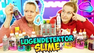 SLIME CHALLENGE Nina vs. Kathi | Fieser LÜGENDETEKTOR entscheidet & bestimmt über unseren Schleim!