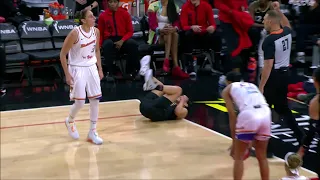 Crowd BOOS Taurasi After HARD Foul Knocking Kelsey Plum Down | Phoenix Mercury vs Las Vegas Aces