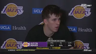 Austin Reaves Postgame Interview | Los Angeles Lakers dominate Houston Rockets 134-109