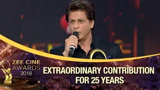Punit Goenka Honours SRK For 25 Years Extraordinary Contribution | Zee Cine Awards 2018