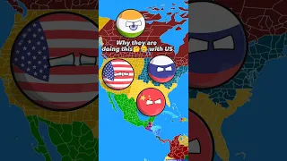 US🇺🇲 VS China🇨🇳+Russia👿👺😡😡😱😱😰😭|| WW3 in nutshell😰|| #countryballs #viral #shorts