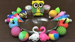 Mixing Random Things into Store Bought Slime !!! Slimesmoothie Relaxing Slime with Balloons