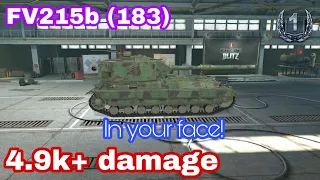 FV215b (183) / 4.9k+ damage in your face! on Himmelsdorf