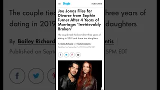 Marriage Swan Song: Joe Jonas Files for Divorce from GOT’s Sophie Turner after 4 Years of Marriage