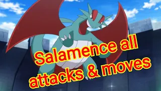 Salamence all attacks & moves (Pokemon)