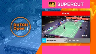 13 minute SUPERCUT of Lakshya Sen vs Loh Kean Yew men's singles final at the Dutch Open 2021 (4K)